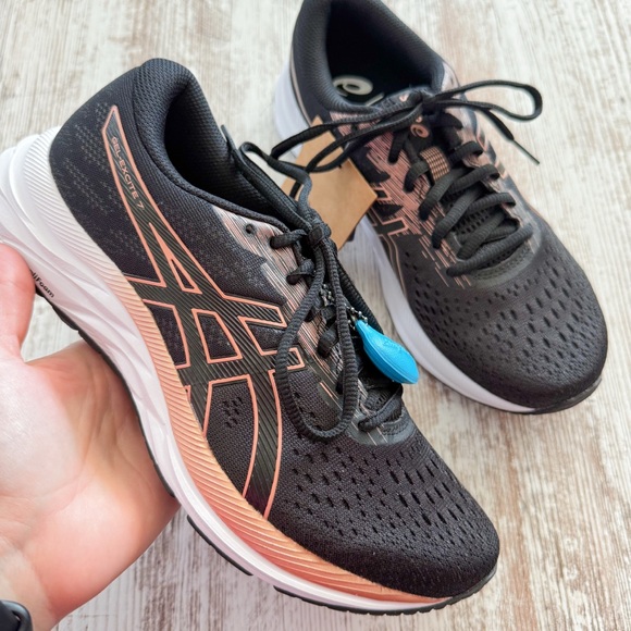 Asics Gel-Excite 7 Black / Rose Gold 7.5 - Picture 1 of 5